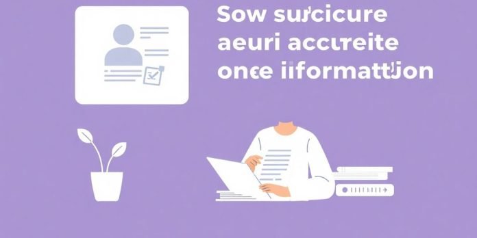 Moderne illustrasjon av en person som organiserer dokumenter.