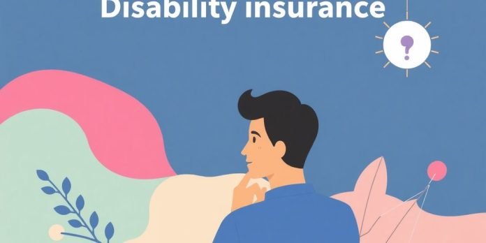 Illustrasjon av uføreforsikring med myke farger.